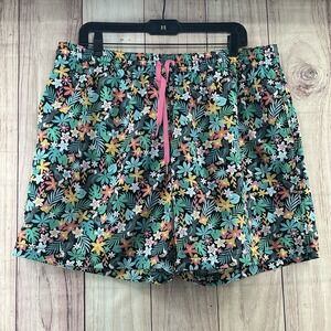 Chubbies Swim Trunks Mens Sz 2XL Tropic Print 5.5‎ Inseam Elastic Waist Lined